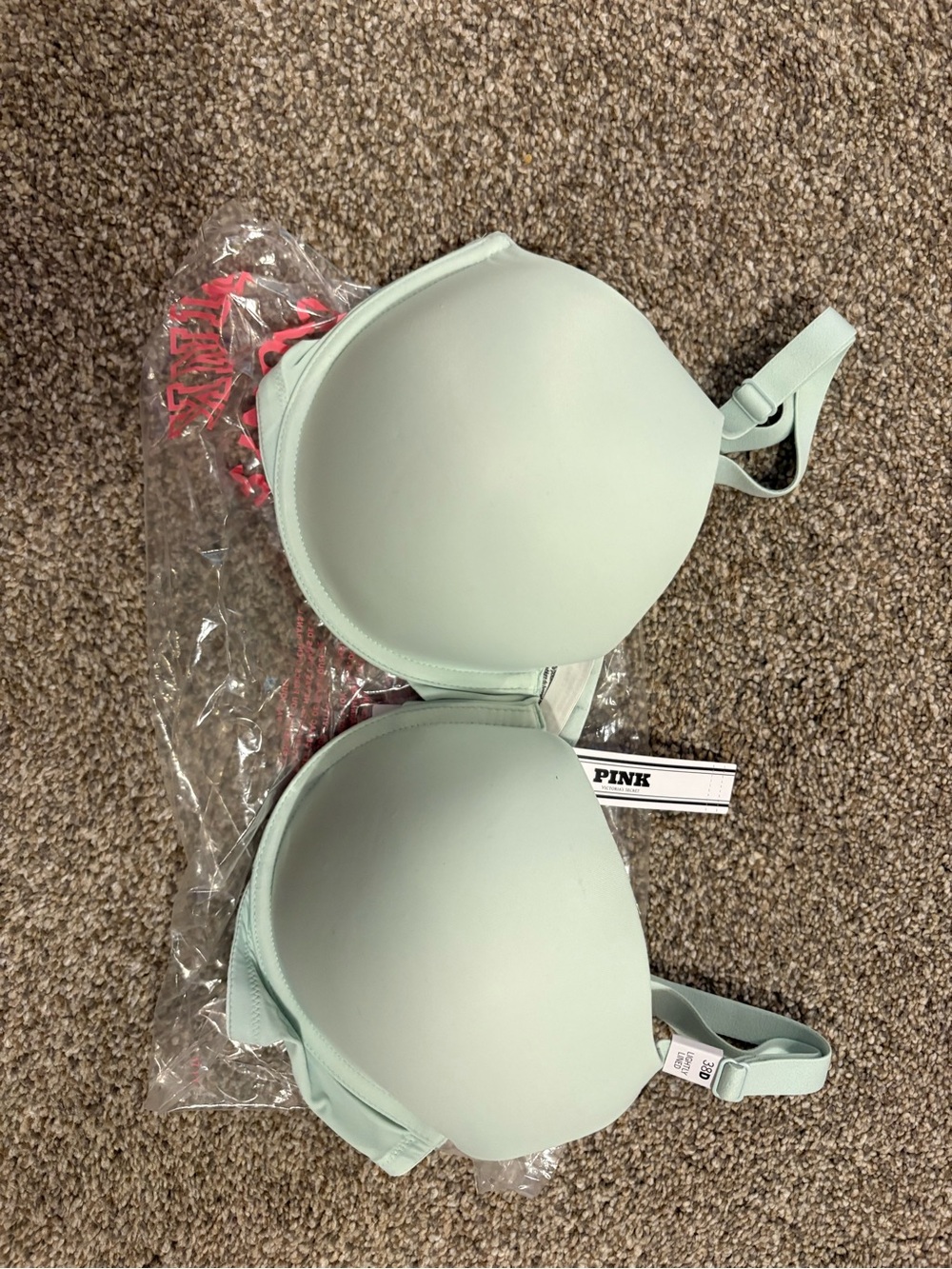 PINK Victoria's Secret Women’s Light Mint T-Shirt Bra